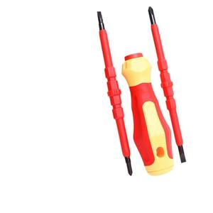 Jeu de tournevis isolés 3-en-1 double usage, outil magnétique multi-usage à tête Phillips pour réparation électrique, jeu d'outils à fente - Product Image 1