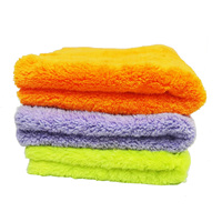Chiffon de nettoyage et de détaillage en microfibre à poils longs, tissé, ultra-absorbant, séchage rapide, 500 GSM, 16x16 pouces