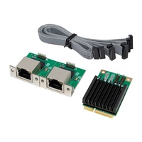 Kartu Jaringan Industri Server Gigabit Dual Port Mini PCI-Express ST7543 Tersedia