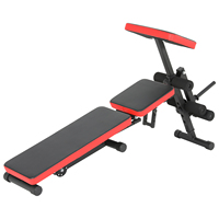 Banc de musculation portable multifonction réglable avec extension pour les jambes, capacité de charge de 110 kg