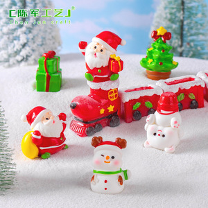 Boule de cristal décorative DIY Weij Landscape avec scène de Noël mignonne, ours et vieil homme, accessoires décoratifs de bureau, petits ornements - Product Image 3