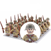 Mini Soldats WW2 Figurines Militaires Blocs de Construction Armée Allemande Américaine Britannique Briques Jouets pour Enfants