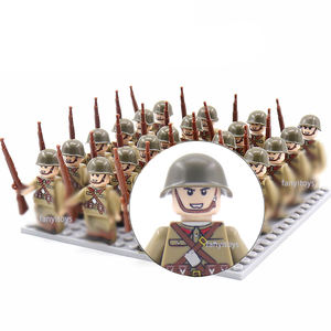 Mini Soldats WW2 Figurines Militaires Blocs de Construction Armée Allemande Américaine Britannique Briques Jouets pour Enfants - Product Image 5