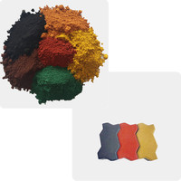 Carreaux de brique synthétiques, 10 pièces, couleur, oxyde de fer rouge