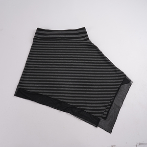 Women <b>Striped</b> Printed Knit <b>Midi</b> <b>Skirt</b> Asymmetrical Hem Natural Waist Casual Summer Streetwear Wrap - Product Image 6