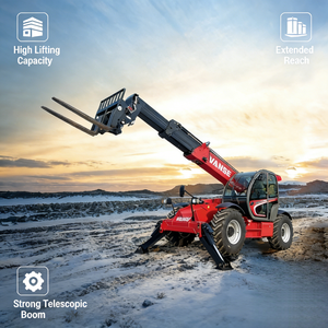 Chargeuse sur pneus télescopique robuste WSC1440, haute qualité, diesel, 4x4, pour la construction et l'industrie - Product Image 2