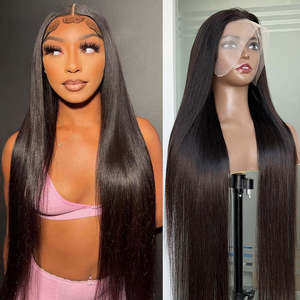 วิกผมแท้ 100% ผมบราซิลแบบดิบ วิกผมแบบเต็มศีรษะ ความหนาแน่น 250% วิกผม HD แบบ 13x6 13x4  ถอนขนมาแล้ว พร้อมเชือกผูกแบบใส - Product Image 6