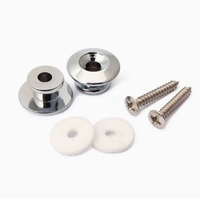 Bouton de verrouillage de sangle de guitare style champignon avec embouts et rondelles pour instruments électriques, basses, guitares acoustiques et ukulélés