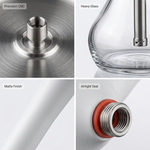 Chicha arabe en <span class=keywords><strong>bois</strong></span> avec bouteille en verre et base en <span class=keywords><strong>bois</strong></span> SHISHA HOOKAH - Product Image 4