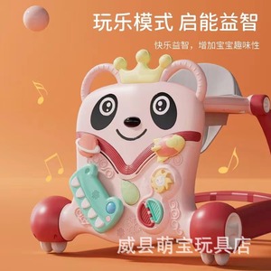 Poussettes musicales pliantes pour nouveau-nés garçons et filles avec roues et siège, trotteur à roulettes pour bébés - Product Image 4