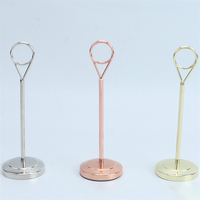 Porte-cartes de table en acier inoxydable de qualité supérieure, support de menu, support de table pour hôtel, restaurant, mariage, porte-étiquette de table, porte-numéro