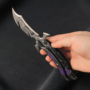 Couteau à gâchette en alliage de zinc Valorant Plunder <span class=keywords><strong>Impression</strong></span> 3.0 de 22 cm, jouet de collection en métal de qualité supérieure, ornements - Product Image 5