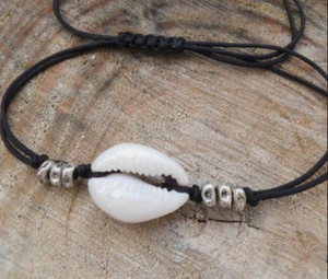 <span class=keywords><strong>Bracelet</strong></span> pour hommes et femmes, motif arbre de vie en croix, coquille de bois, perles de pierre, ajustable, fait à la main - Product Image 3