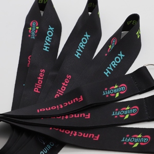 Lanyards Promocionales Personalizados al por Mayor con Logotipo, Funcionales para Gimnasio, Llavero Ancho de Poliéster Sublimado - Product Image 4