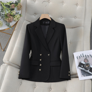 Women's Blazer Off White Solid Color Polyester Anti Wrinkle Casual Outerwear - Product Image 2