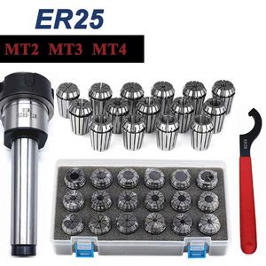 Pinzas de resorte ER25 MT2 ER25 M12, 1 unidad, llave ER25, 1 unidad, Portabrocas, cono de soporte Morse para herramienta de torno de fresado <span class=keywords><strong>CNC</strong></span> - Product Image 2