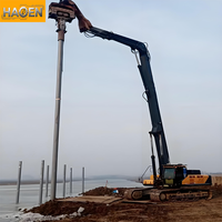 Brazo de Perforación y Martillo de Perforación para Excavadora de 10-30M, Accesorio para Maquinaria de Construcción, Compatible con Excavadoras de 20-100 Toneladas, Suministro Directo de Fábrica