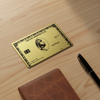 Carte de visite professionnelle personnalisée en acier inoxydable de qualité supérieure, style carte de crédit, pour collection de cartes bancaires et de cartes de visite.