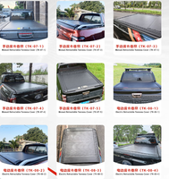Copertura Tonneau Avvolgibile Manuale Impermeabile in Alluminio Rigido Bloccabile per Cassone Camion, Senza Foratura, Vendita all'Ingrosso dalla Fabbrica