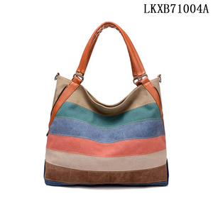 <span class=keywords><strong>TIKTOK</strong></span> Offre Spéciale Sac à main tendance en toile de haute qualité pour femmes Sac à bandoulière à rayures Sac de messager de grande capacité Vente en gros - Product Image 2