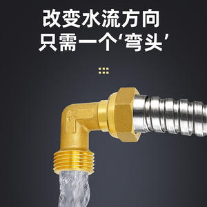 ข้อต่อทองเหลืองแบบข้อศอกเดี่ยว ขนาดใหญ่ สำหรับท่อทองแดง 4-6 จุด พร้อมเกลียวใน-เกลียวนอก สำหรับลดขนาดท่อทองแดง - Product Image 4