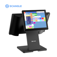 Все-в-одном, 15,6 дюймовый экран, сенсорный Windows/Android POS-системы с двумя экранами POS-терминала для кафе-магазина