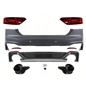 Pare-chocs arrière style RS5 avec sorties d'échappement pour Audi A5 2009-2016 B8/B8.5 - Remplacement à visser - Product Image 1