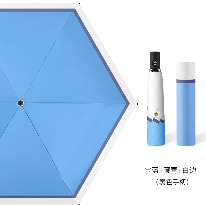 Bleu saphir + bleu marine + bord blanc (poignée noire)