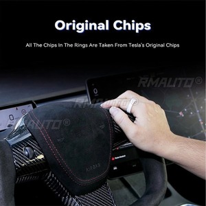 For <b>Tesla</b> Model 3 Y 2024-2025 Cyber Smart <b>Ring</b> Universal Car Card Key <b>Ring</b> - Product Image 5
