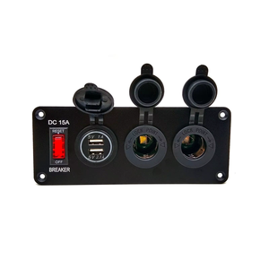 <span class=keywords><strong>Presa</strong></span> <span class=keywords><strong>Accendisigari</strong></span> Auto 12/24V Pre-cablata con Doppio Caricatore USB, Interruttore e <span class=keywords><strong>Presa</strong></span> - Product Image 1