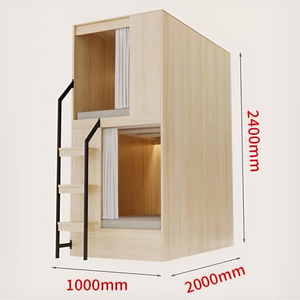 Cortina de litera de cápsula Modular de grado comercial moderna para juegos Esports hoteles Panel duradero alojamiento de dormitorio para - Product Image 5