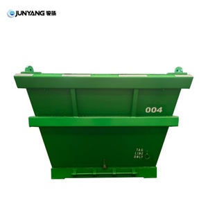 Contenedor de Residuos Marítimos de Acero CortenA de 6.5 CBM, Marca JUNYANG, Nuevo, de Alta Calidad, Certificado BV/LR, con 4 Patas de Anclaje, 13' de Longitud - Product Image 5