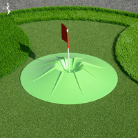 Ensemble de mini-golf durable avec green de putting et obstacles, équipement d'entraînement au golf pour enfants et adultes
