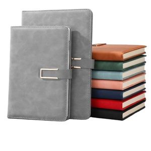 Custom U-buckle Simple Thickened High Quality Hardcover Notepad Creative <b>A5</b> Gift Paper Wholesale Pu <b>Spiral</b> Binding <b>Notebook</b> - Product Image 1