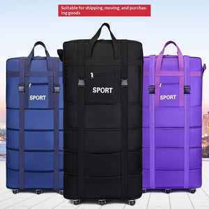 Borsa <span class=keywords><strong>da</strong></span> Viaggio Espandibile con Ruote Girevoli, <span class=keywords><strong>Valigia</strong></span> Pieghevole per Traslochi e Bagaglio a Mano per Compagnie Aeree - Product Image 1