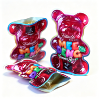 Bolsa Reutilizable con Forma de Oso de Goma, Resistente a Impactos, a Prueba de Humedad, Personalizable, con Certificación ISO9001, 500 Unidades