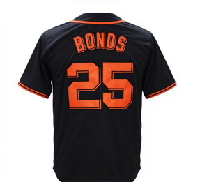 Camiseta de Béisbol Negra para Hombre de los Gigantes BONDS # 25 CRAWFORD # 35 J.H.LEE # Uniforme de Fanático de Manga Corta con 51 Números y Nombres Cosidos - Product Image 3