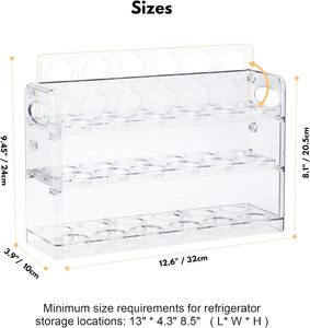 Plastic PET Household Reusable Eco-Friendly Waterproof Lightweight 8 Compartment <b>Egg</b> <b>Storage</b> Container Modern Flip Kitchen - Product Image 3