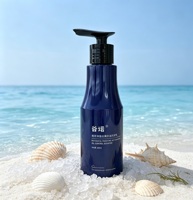 Distributeur de savon liquide rechargeable en plastique PET écologique de 300 ml, texture lisse, pompe à lotion durable, impression de logo personnalisée