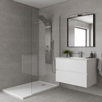 Panneau mural de douche à effet pluie et massage, style moderne chinois, pour hôtels, fabriqué en Chine