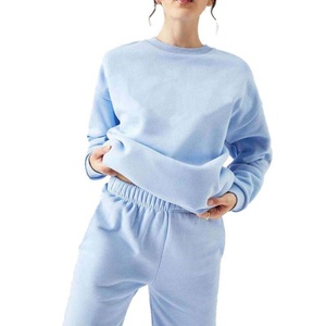 Sweatshirts en coton pour femmes, vente en gros, impression de logo personnalisée, design simple, sweat-shirt en molleton français pour femmes - Product Image 6