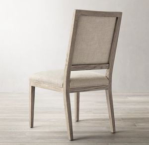 Rhoohill colore personalizzato di lusso moderno lino bianco sedie da pranzo stile americano con schienale alto <span class=keywords><strong>sedia</strong></span> da pranzo per interni in <span class=keywords><strong>legno</strong></span> - Product Image 5