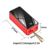 Batterie externe portable 100W PD RoHS à charge rapide pour l'extérieur, 60000 mAh, 100000 mAh, avec affichage numérique LED