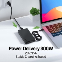 Nouvel adaptateur secteur jaune fin 300W pour Lenovo Legion Y9000K Y9000X ADL300SDC3A 20V 15A Chargeur de batterie pour ordinateur portable