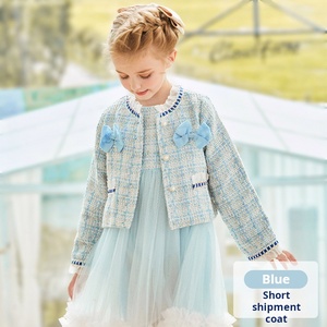 เสื้อโค้ทฤดูใบไม้ร่วงสำหรับเด็กผู้หญิงชุดเดรสลำลองชุดเดรสลายนกขนาดเล็กมีกลิ่นหอม - Product Image 4