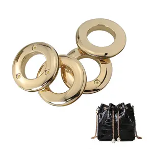 Œillets en métal avec rondelles pour la fabrication de portefeuilles en cuir, prix d'usine bon marché