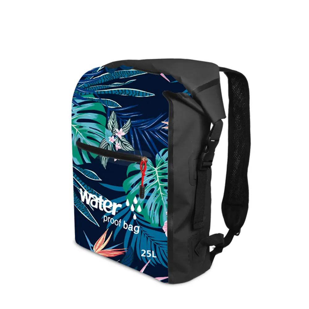 Customized digital UV printed color backpack lightweight outdoor travel 25L Beach backpack waterproof rucksack