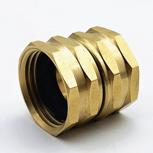 Adaptateur de tuyau d'arrosage fileté en laiton GHT 3/4, connecteur femelle, durable pour les outils d'arrosage - Product Image 1