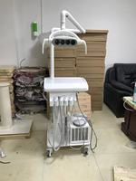 Salon de beauté lampe à LED équipement dentaire vétérinaire chariot dentaire turbine dentaire portable avec compresseur