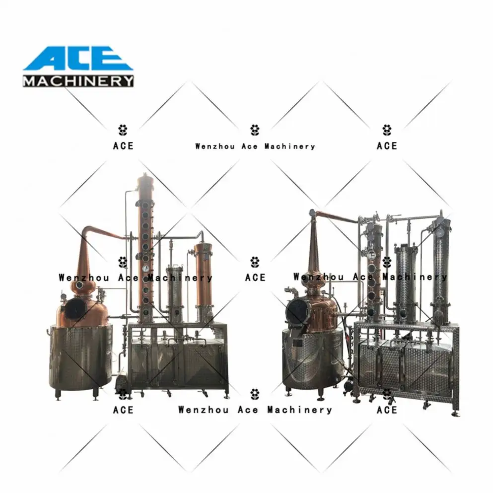 Ace Stills minyak penyuling 100KG, peralatan ekstraksi minyak tanaman Lavender mawar esensial